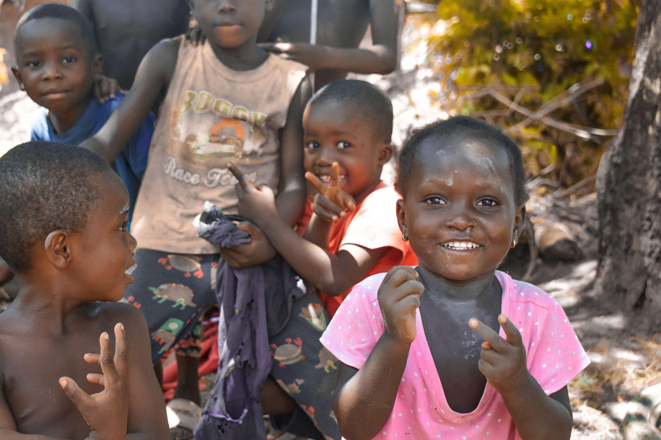 Children in a farming community