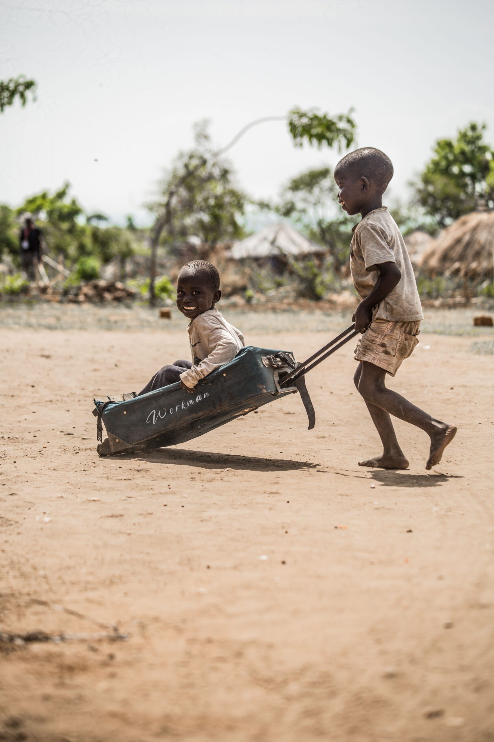Children from a farming household